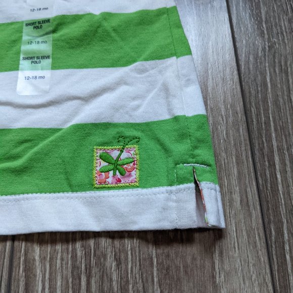[KIDS 2/$20] NWT Baby Girl (12-18M) - GAP Rugby Stripe Polo - Picture 3 of 6